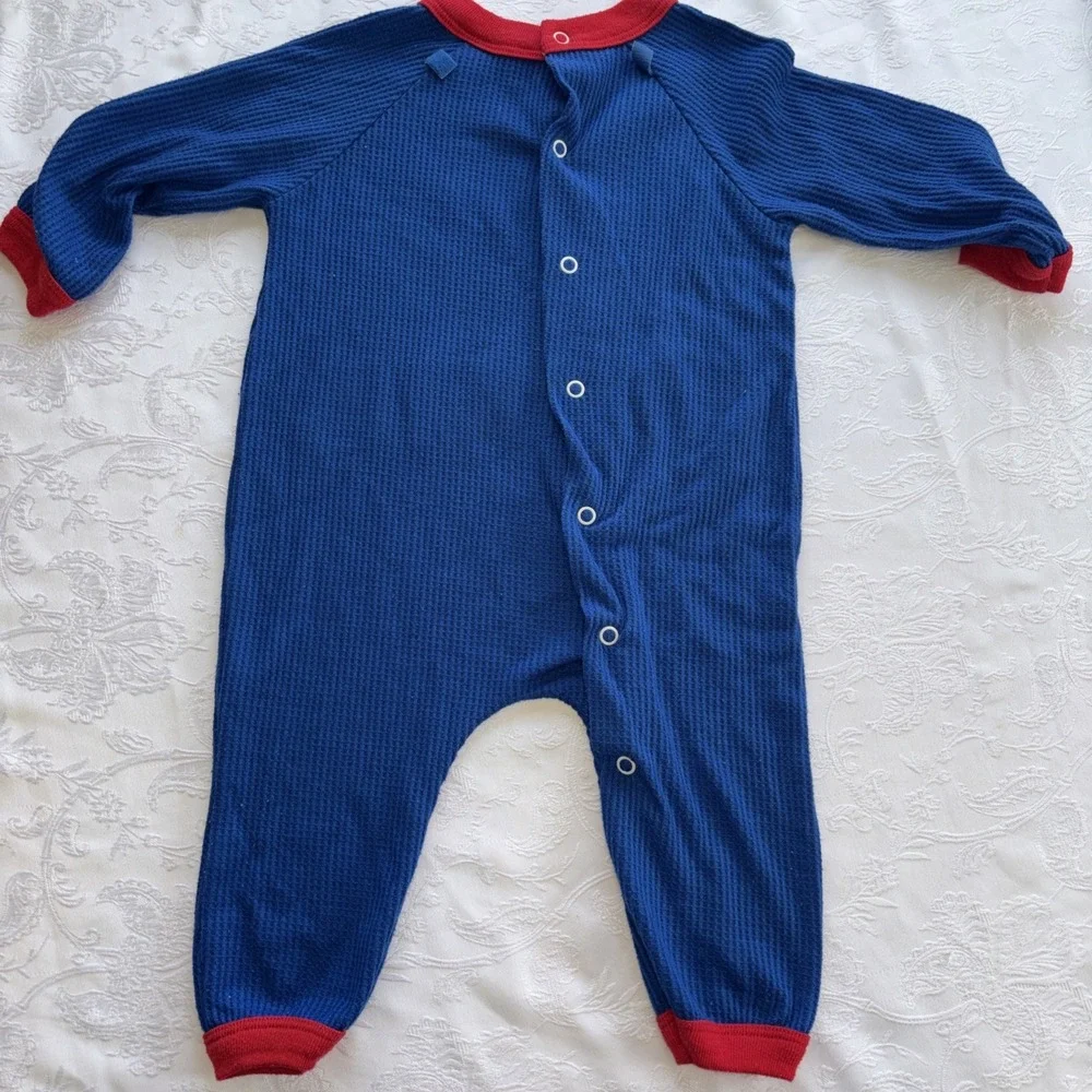1999 Warner Bros DC‎ comic Superman Waffle one piece Super baby 18-24 Months.